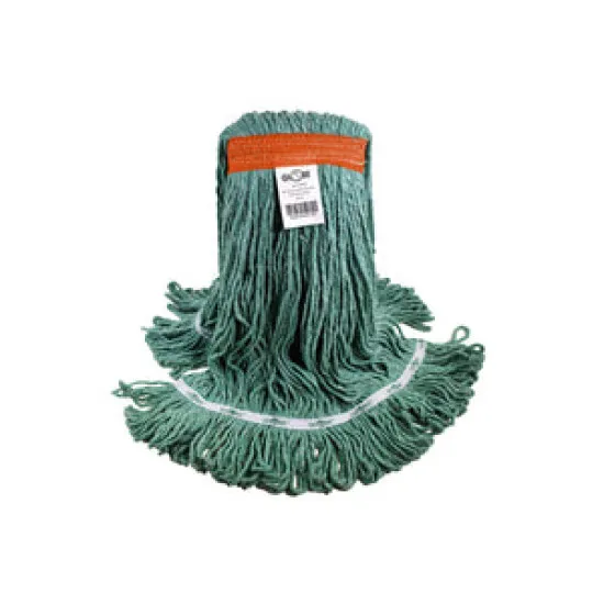 Syn-Pro® Synthetic Looped End Wet Mop Narrow Band Green 32oz Bagged XL - 3.GL3832G