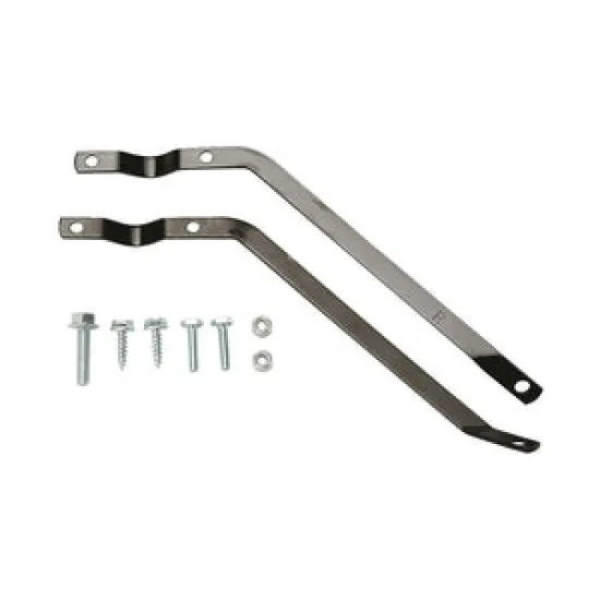 Metal Broom Brace with Black Powder Coat and Wing Nuts in Poly Bag - 3.GL4050