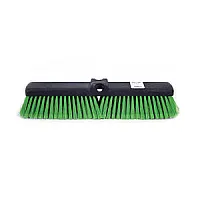 18' Plastic Block Pushbroom Medium GREEN