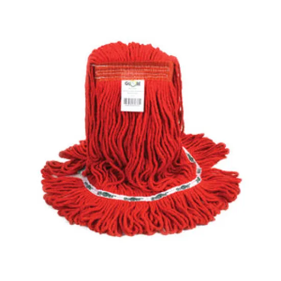Wet Mop, 20oz, Looped End -Narrow Band Red(Synthetic) - 3.GL5091R