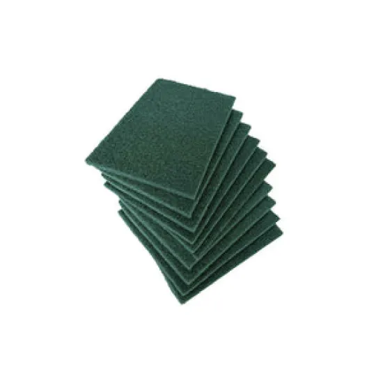 6 x9  H.D. Green Scouring Pad 10-Pack - 3.GL7006
