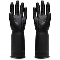 Black  Rubber Gloves Heavy duty- Small 28mil