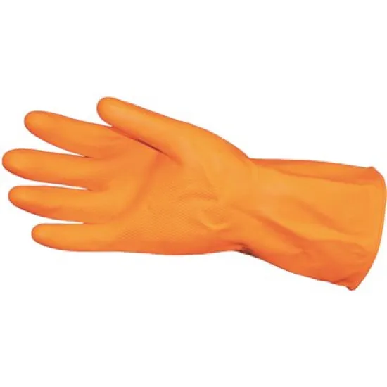 Orange Rubber Gloves  - X Large 28mil - 4.FLO2813X