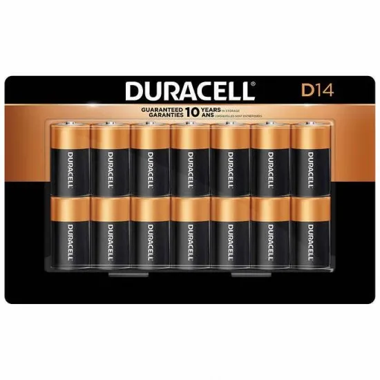 Duracell CopperTop  D Batteries pkg/14 - 1.CO3456704