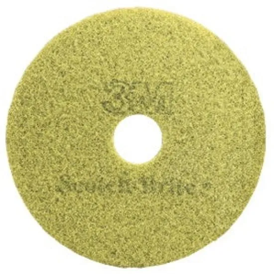 3M 20in SCOTCH BRITE YELLOW CLEAN AND POLISH PADS CASE OF 5 FOR FLOOR SCRUBBER - 3.3M5100YEL20